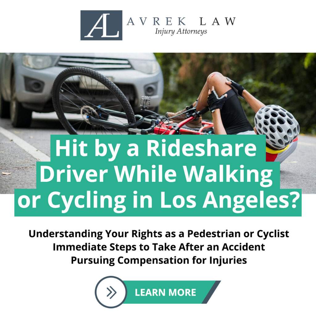 Featured image for Hit by a Rideshare Driver While Walking or Cycling in Los Angeles?