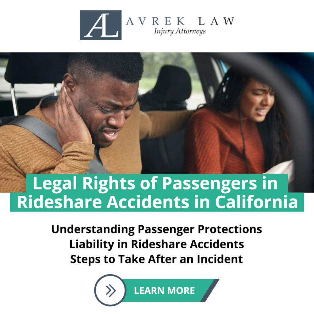 Featured image for Legal Rights of Passengers in Rideshare Accidents in California