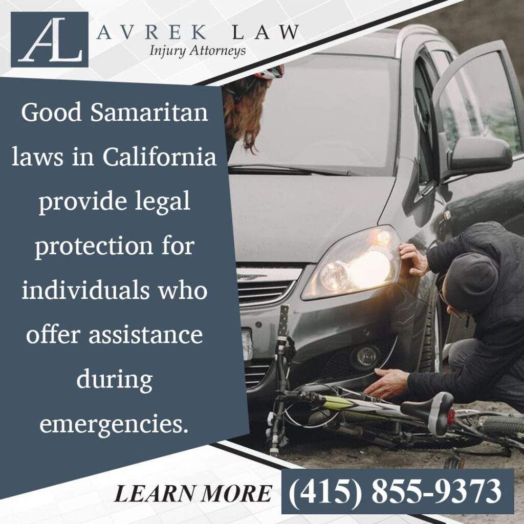 good samaritan laws in california provide legal protection for individuals