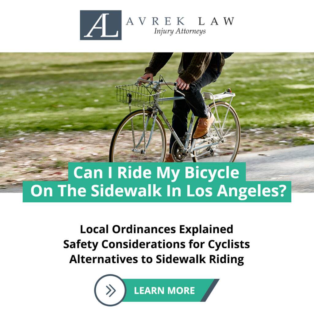 Featured image for Can I Ride My Bicycle On The Sidewalk In Los Angeles?