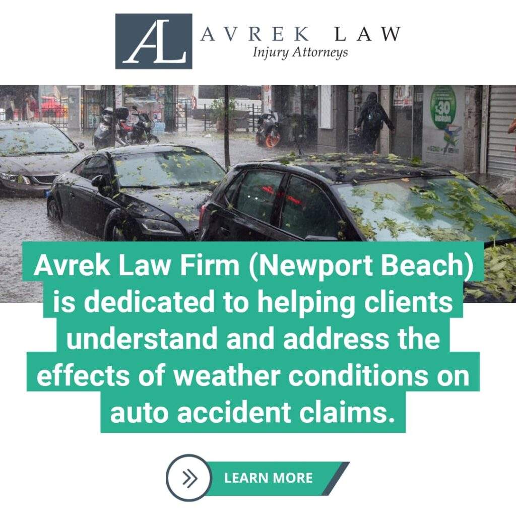 Avrek Law Firm is dedicated to helping clients understand and address the effects of weather conditions on auto accident claims