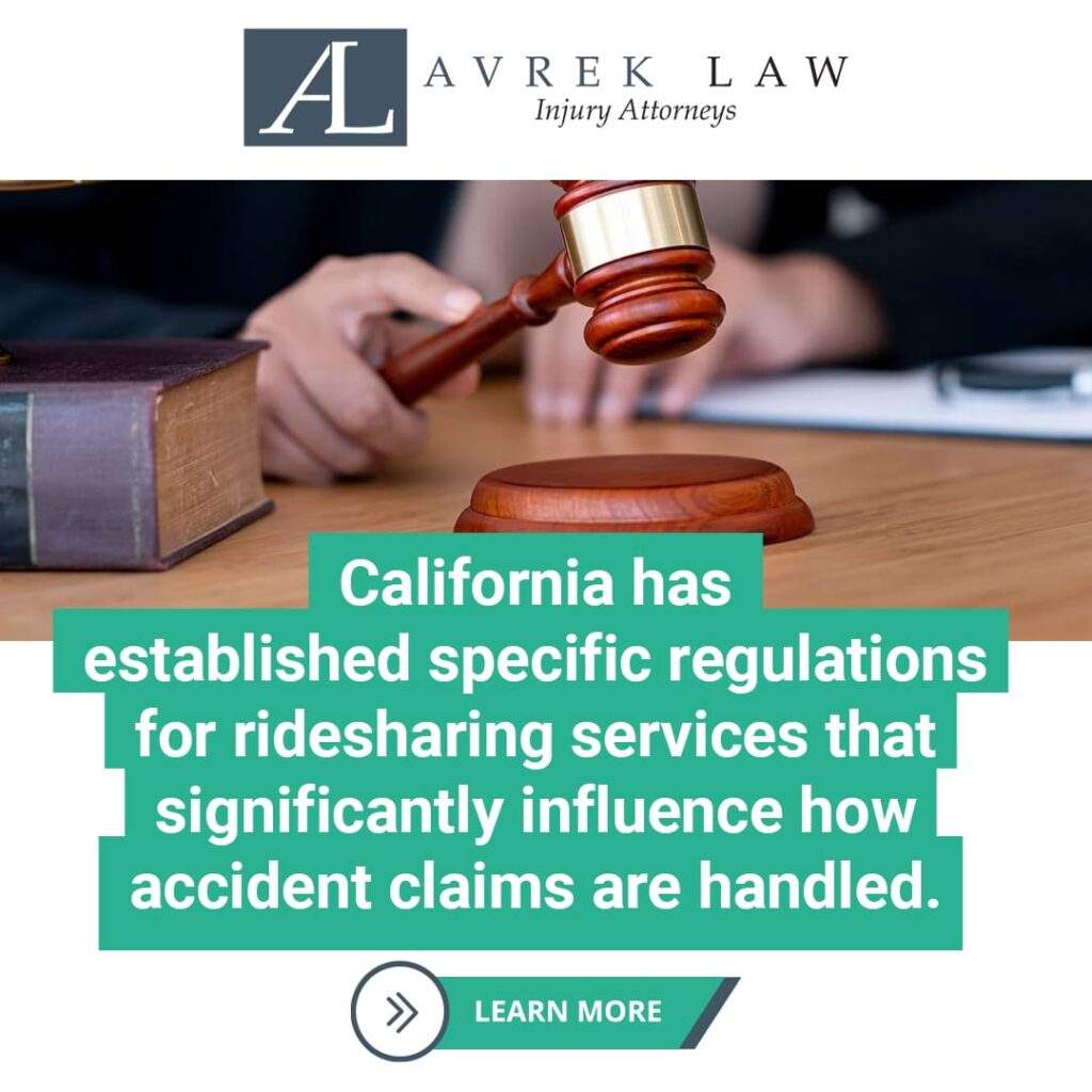 california has established specific regulations for ridesharing services that significantly influence how accident claims are handled