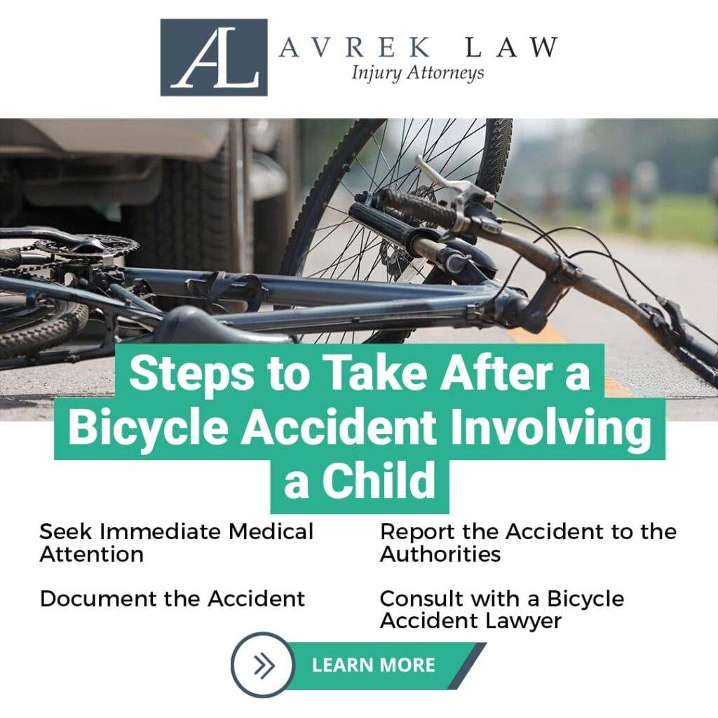 steps to take after a bicycle accident involving a child