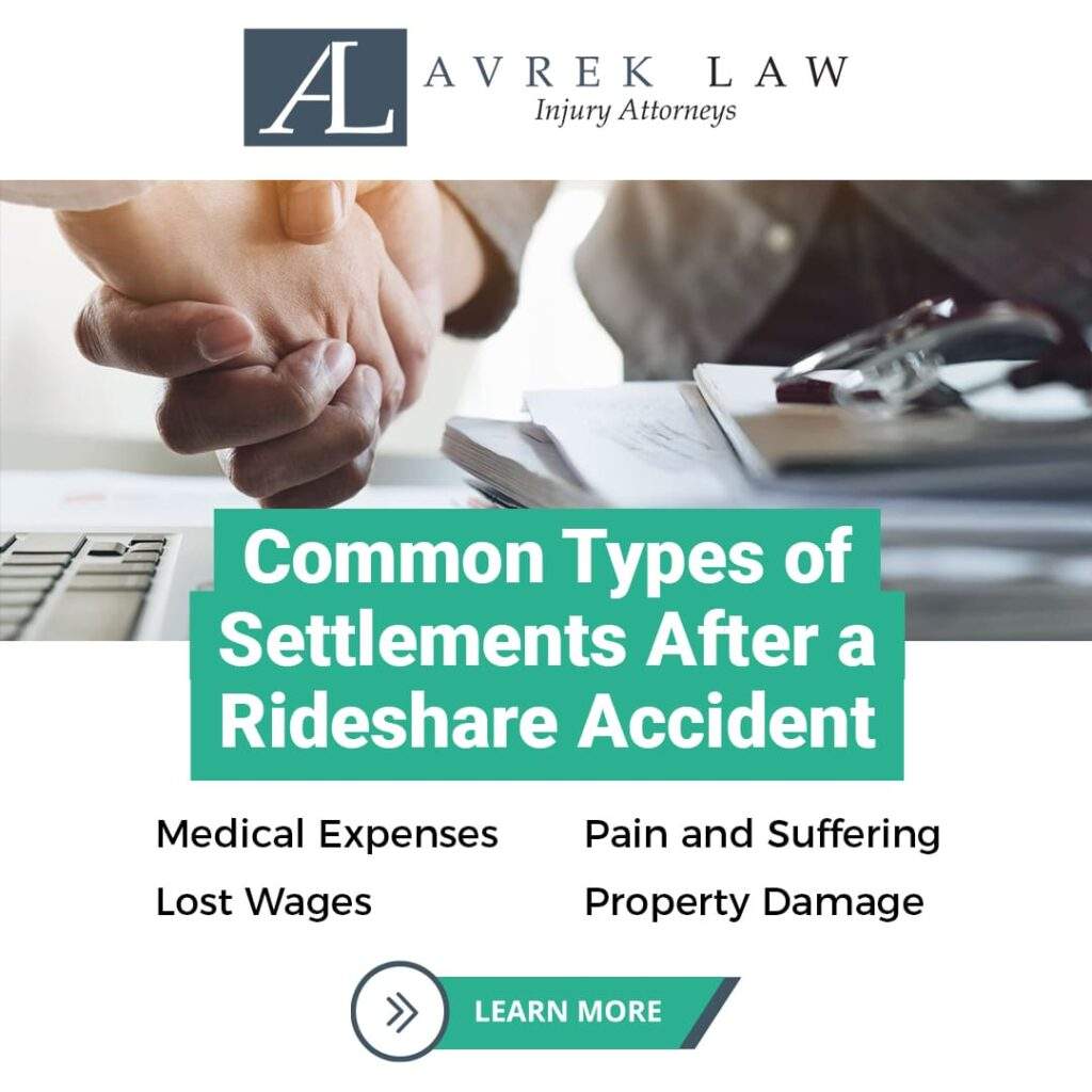 common types of settlements after a rideshare accident