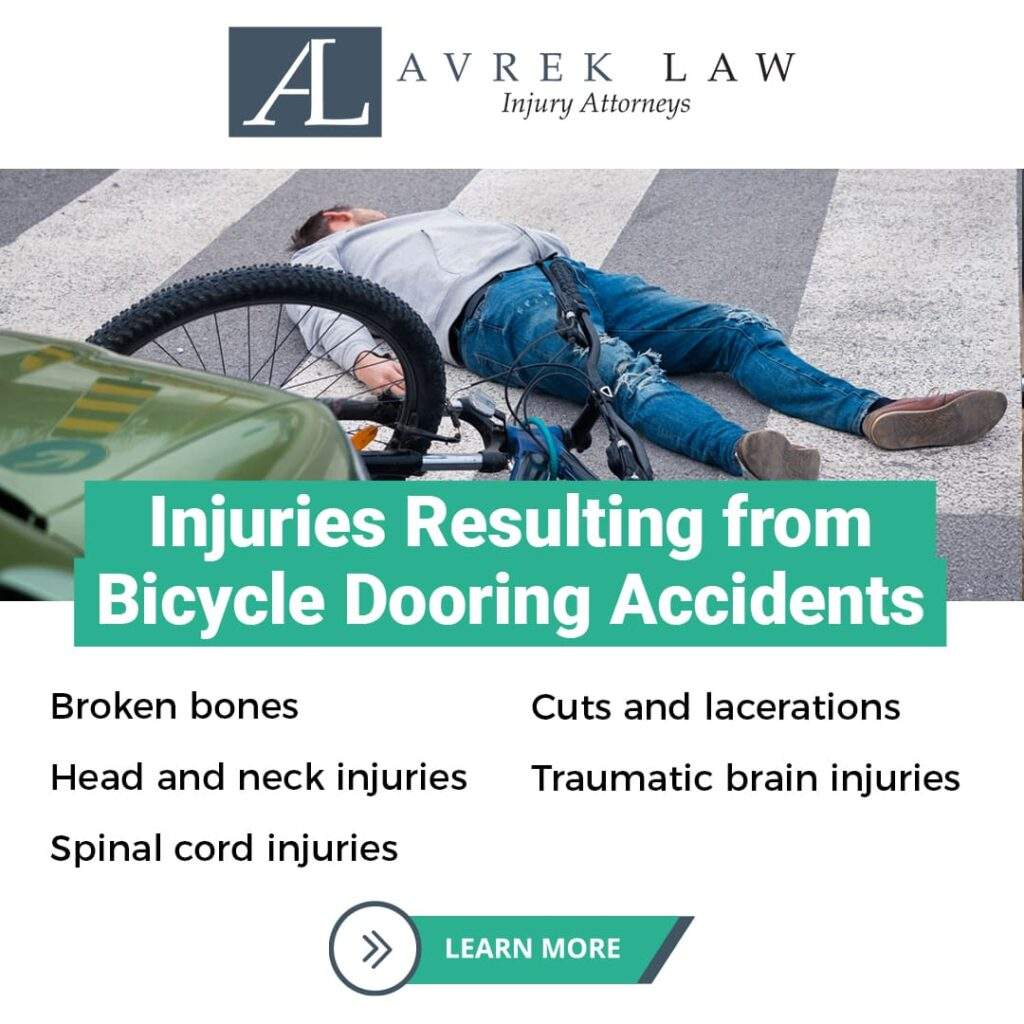 injuries resulting from bicycle dooring accidents