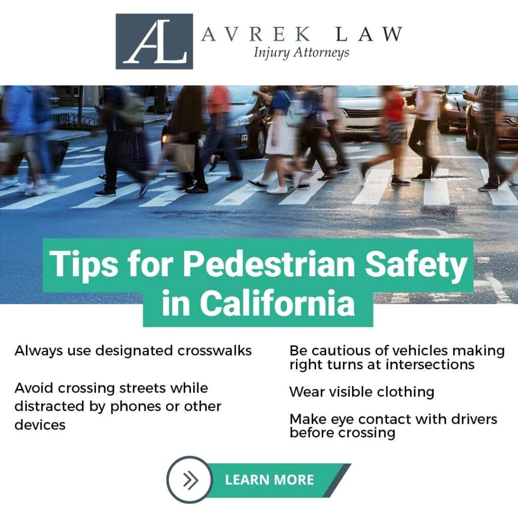 tips for pedestrian safety in california