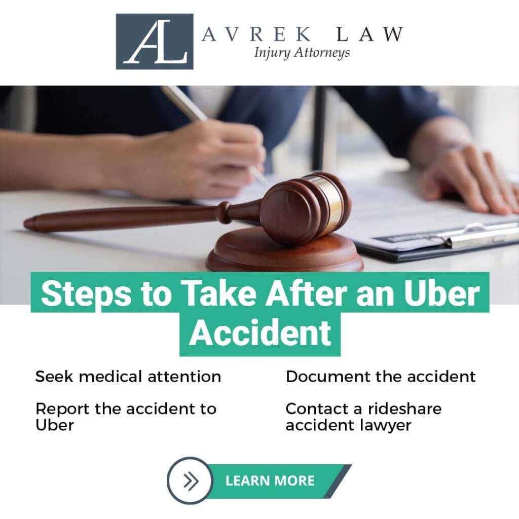 steps to take an uber accident