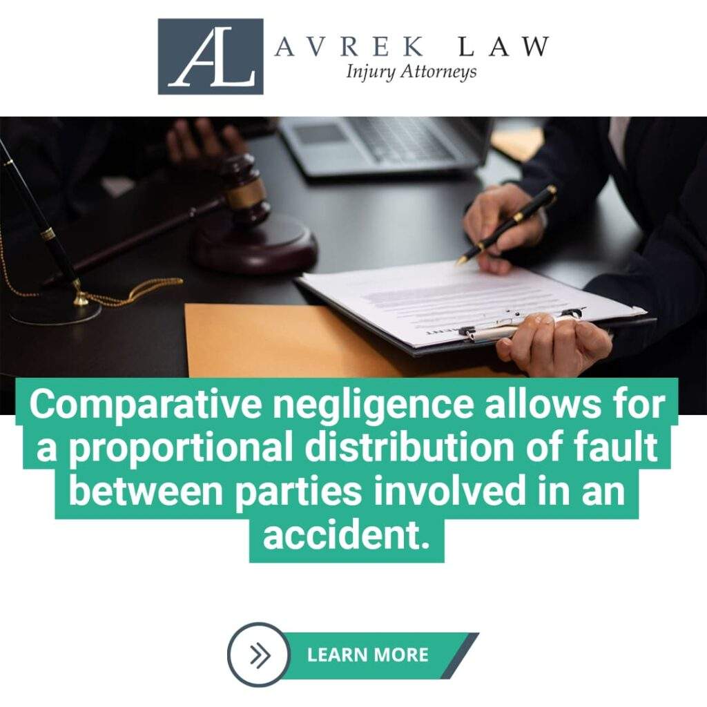 comparative negligence allows for a proportional distributiion of fault