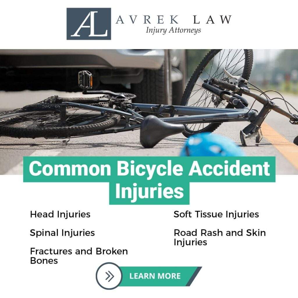 common bicycle accident injuries