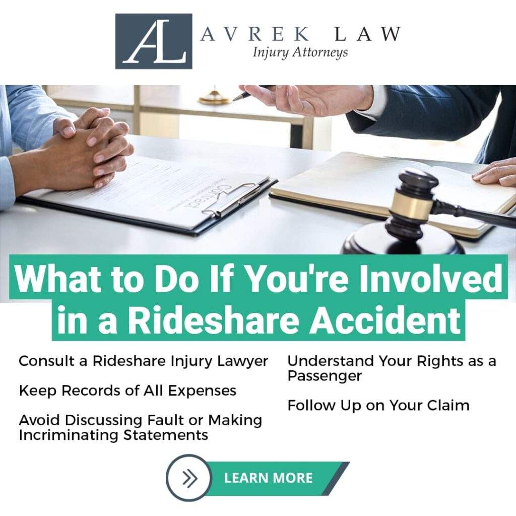 what to do if you're involved in a rideshare accident