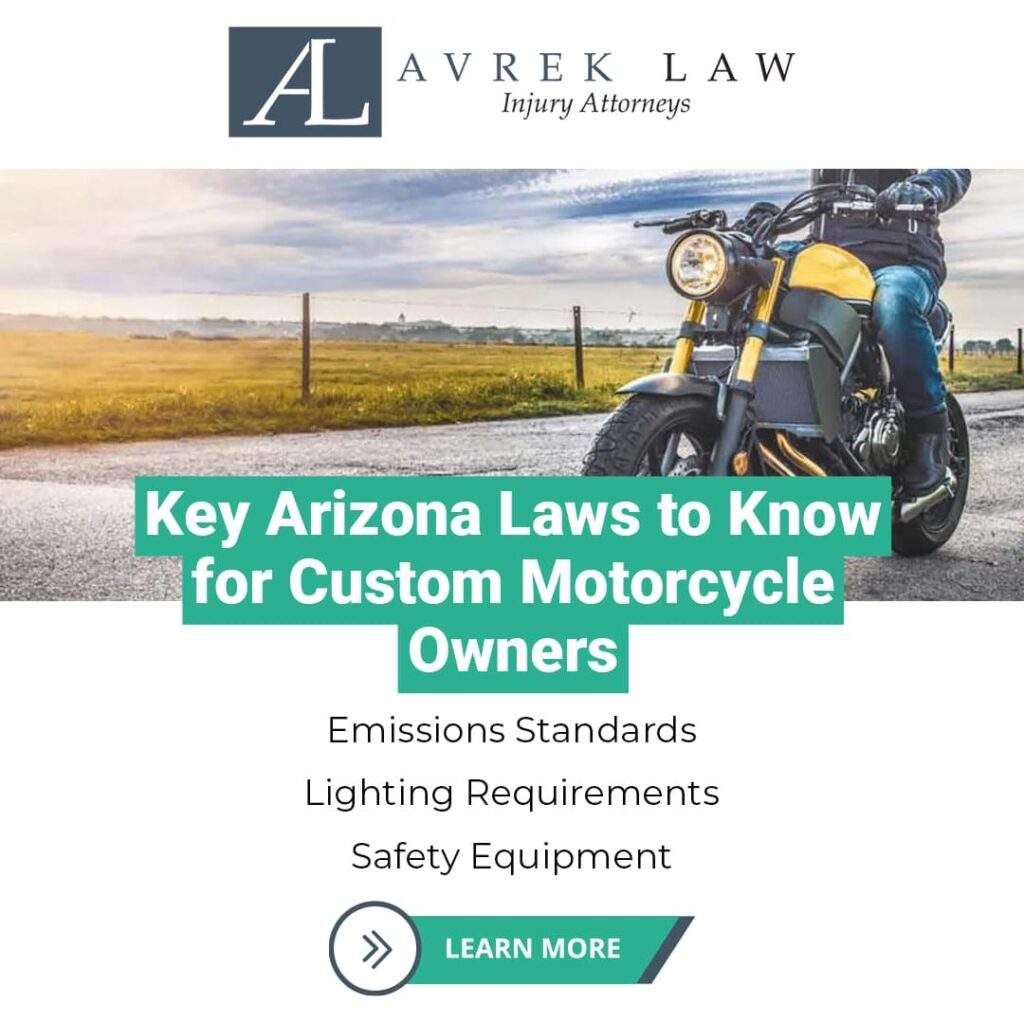 Key Arizona Laws to Know for Custome Motorcycle Owners