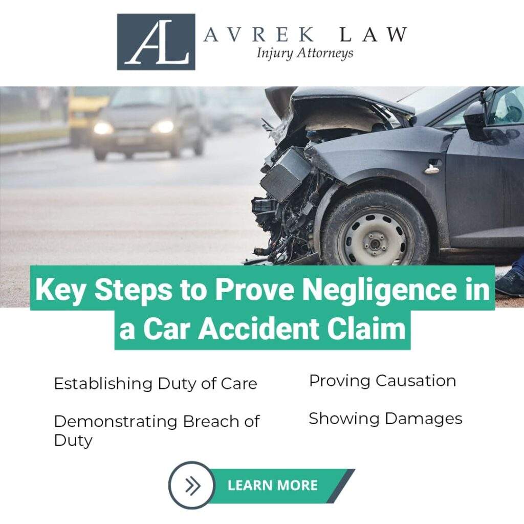 key steps to prove negligence in a car accident claim