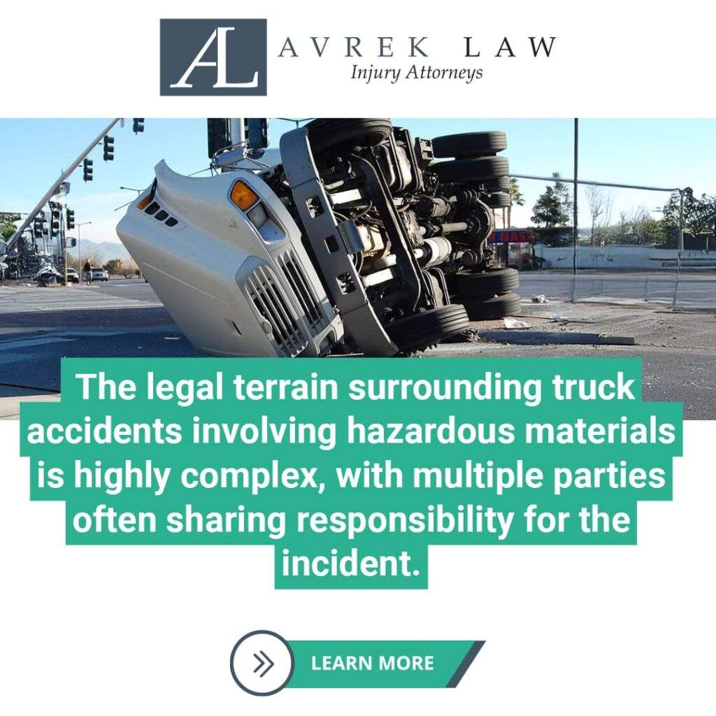 legal terrain surrounding truck accidents involving hazardous materials