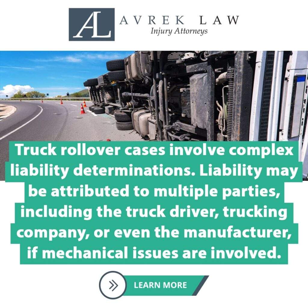 truck rollover cases involve complex liabiity determinations