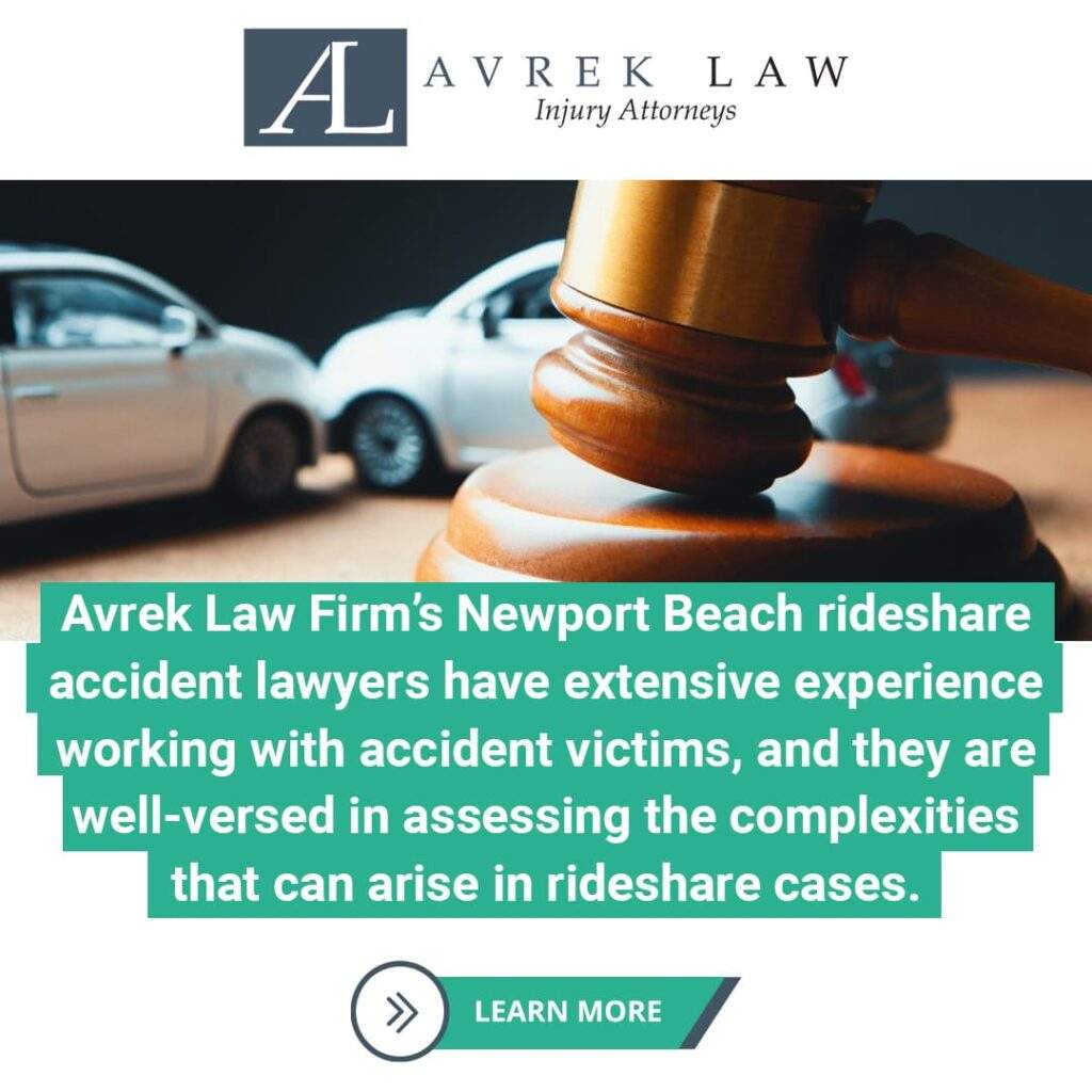 Avrek Law Firm Newport Beach rideshare accident lawyers