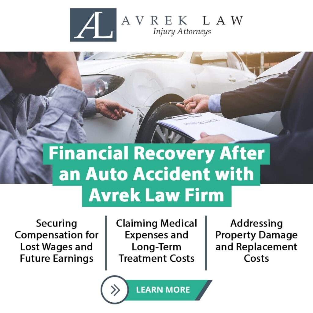 financial recovery after an auto accident with Avrek Law Firm