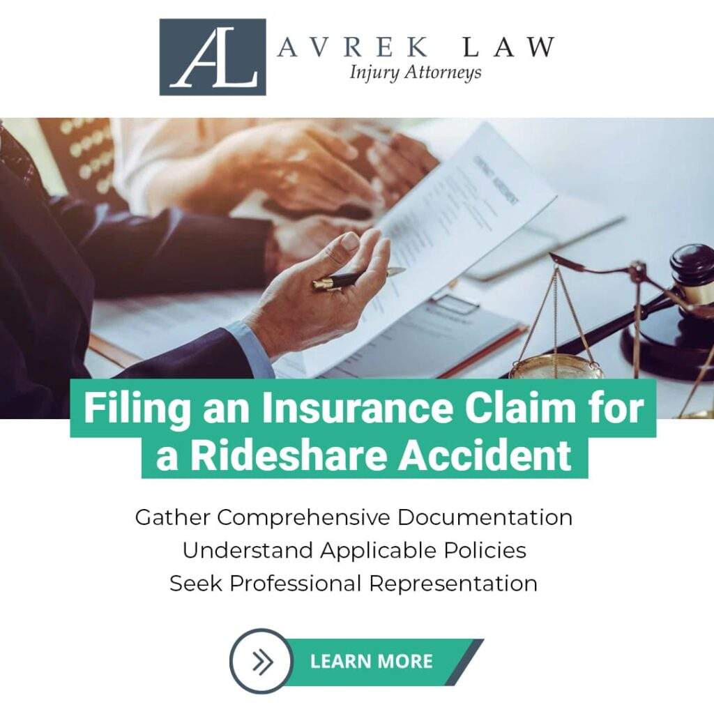 Filing an Insurance Claim for a Rideshare Accident