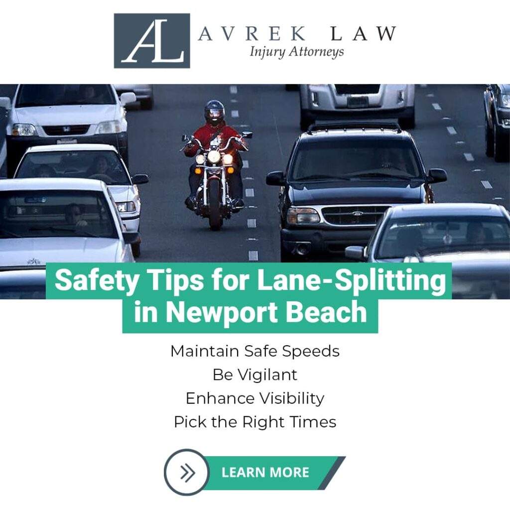 Safety Tips for lane-splitting in Newport Beach